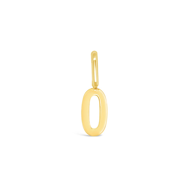 14k Yellow Gold Number Pendant