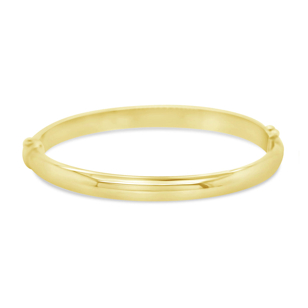 14k Yellow Gold Polish Bangle Bracelet