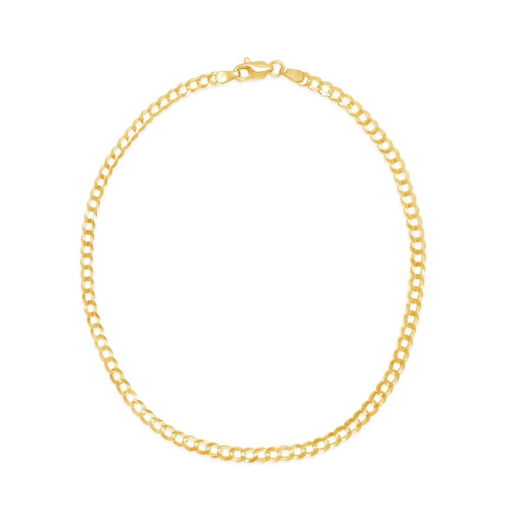 14k Yellow Gold Curb Link Bracelet