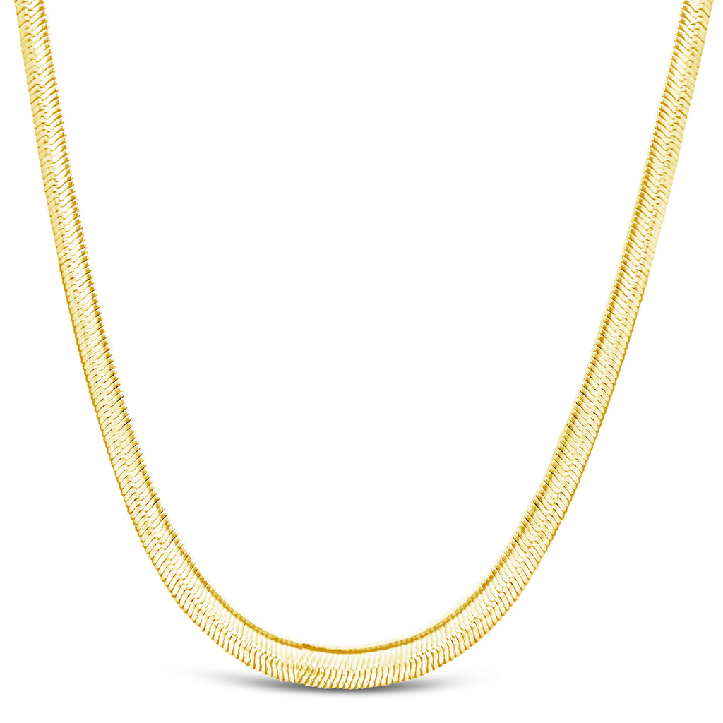 14k Yellow Gold Herringbone Chain 4.5mm