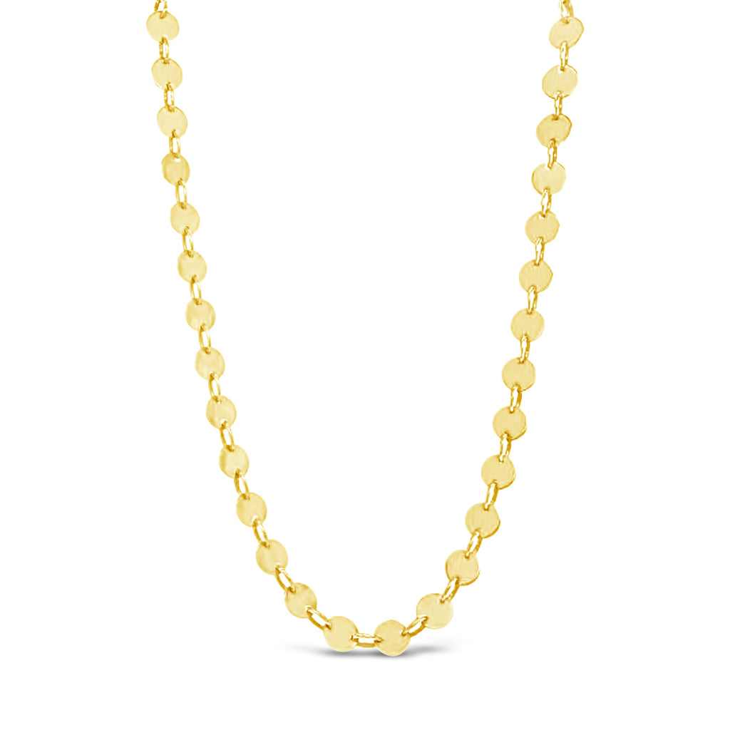 14k Yellow Gold Coin Choker Necklace