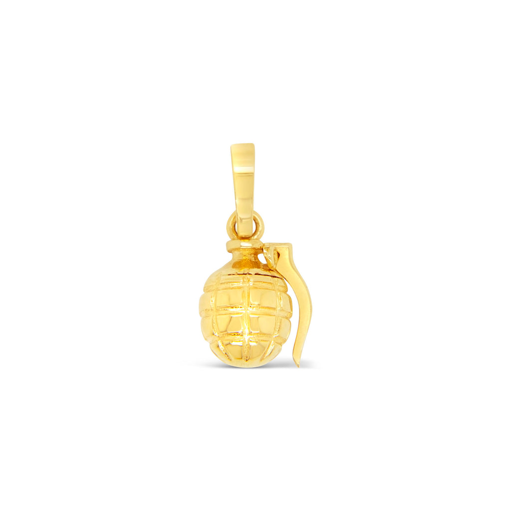 14k Yellow Gold Grenade Pendant