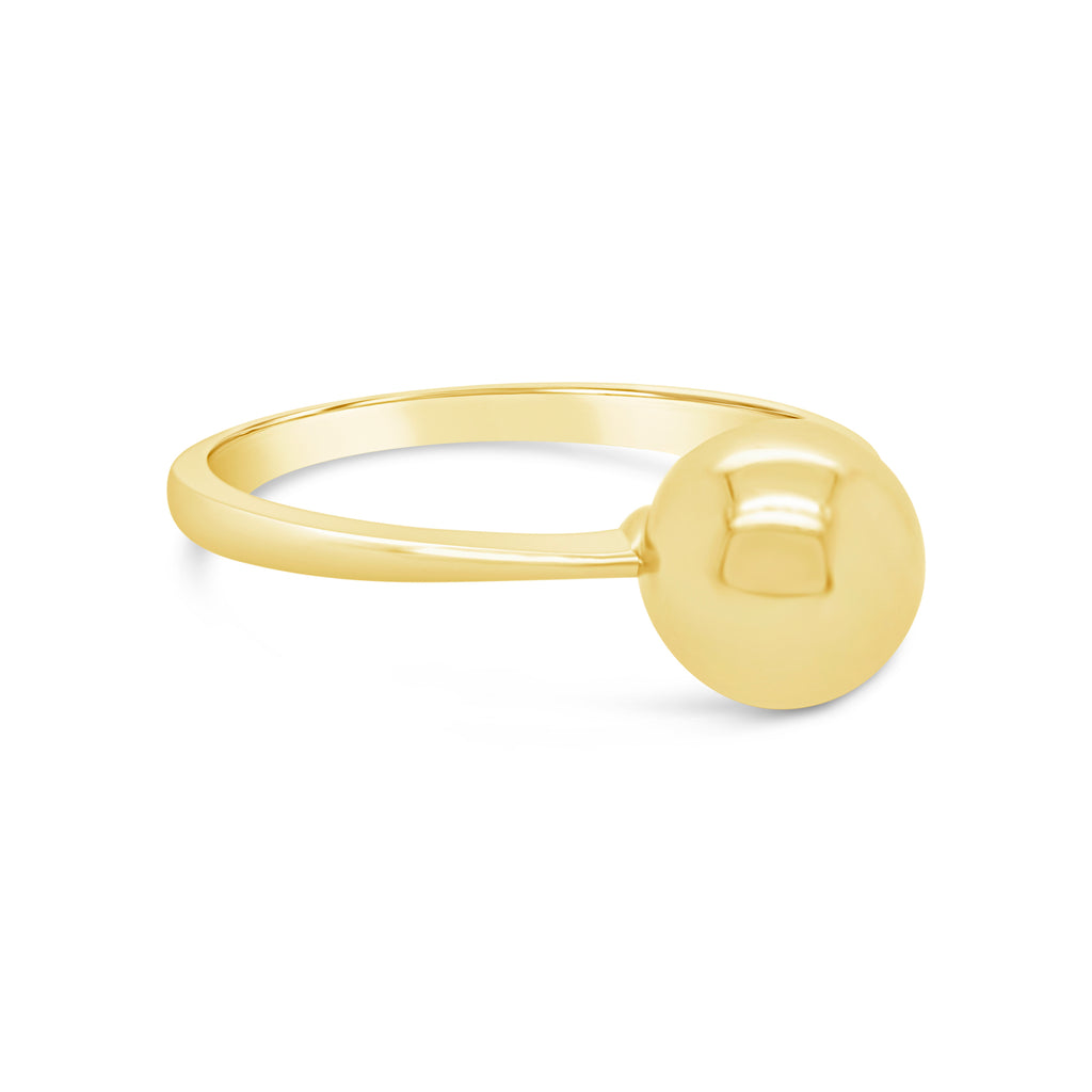 14k Yellow Gold Single Ball Ring