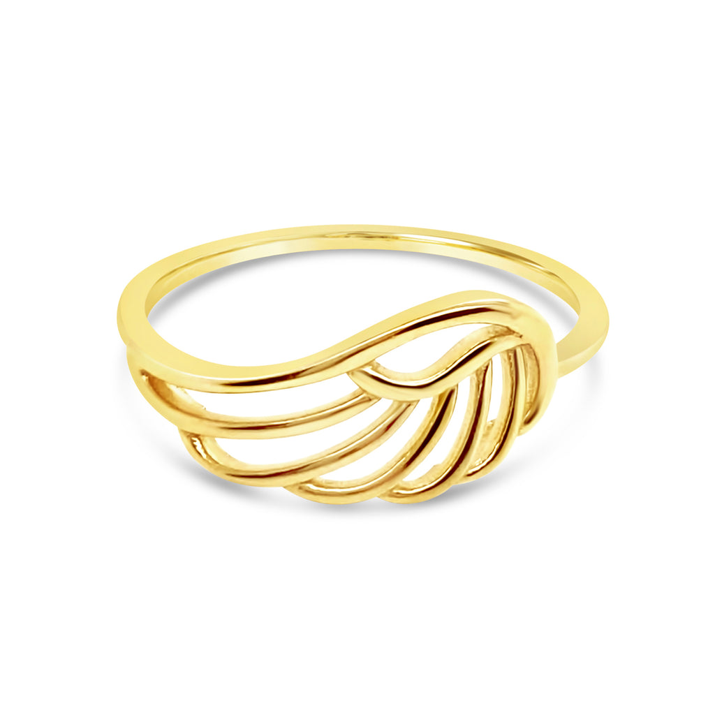 14K Yellow Gold "Alita" Wing Ring