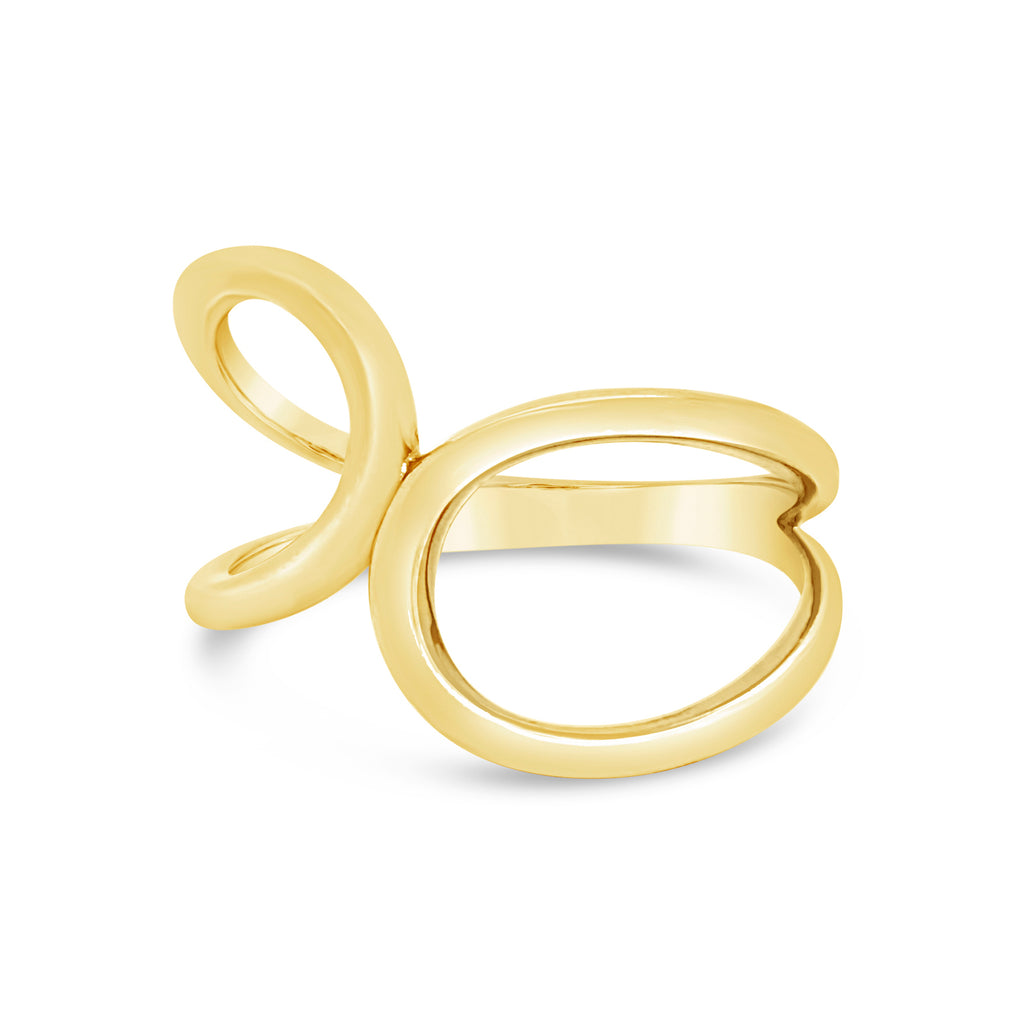 14k Yellow Gold Open Cuff Ring