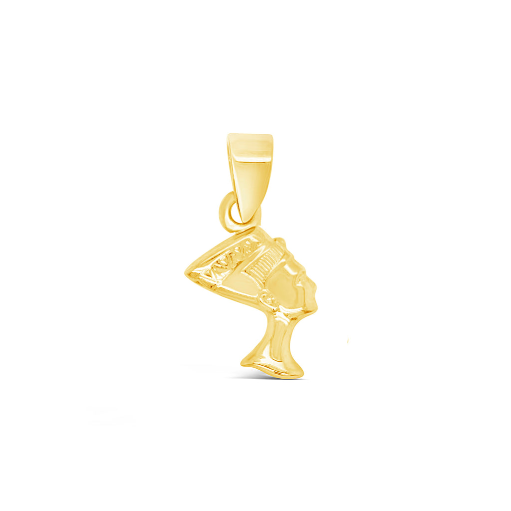 14k Yellow Gold Small Nefertiti Pendant