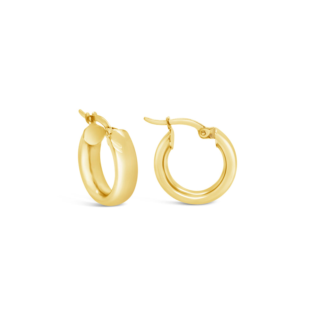 14k Yellow Gold 20x5mm Classic Hoop Earrings