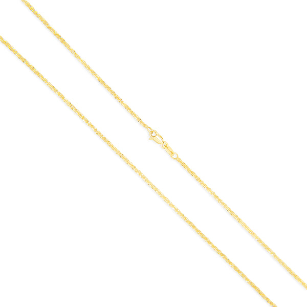 14k Yellow Gold Sparkly Rock Chain