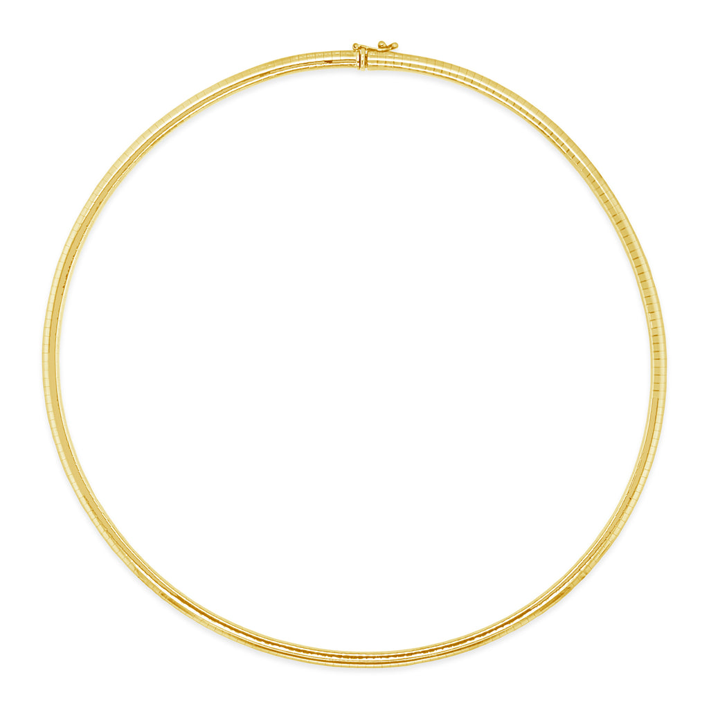 14k Yellow Gold Omega Chain Necklace