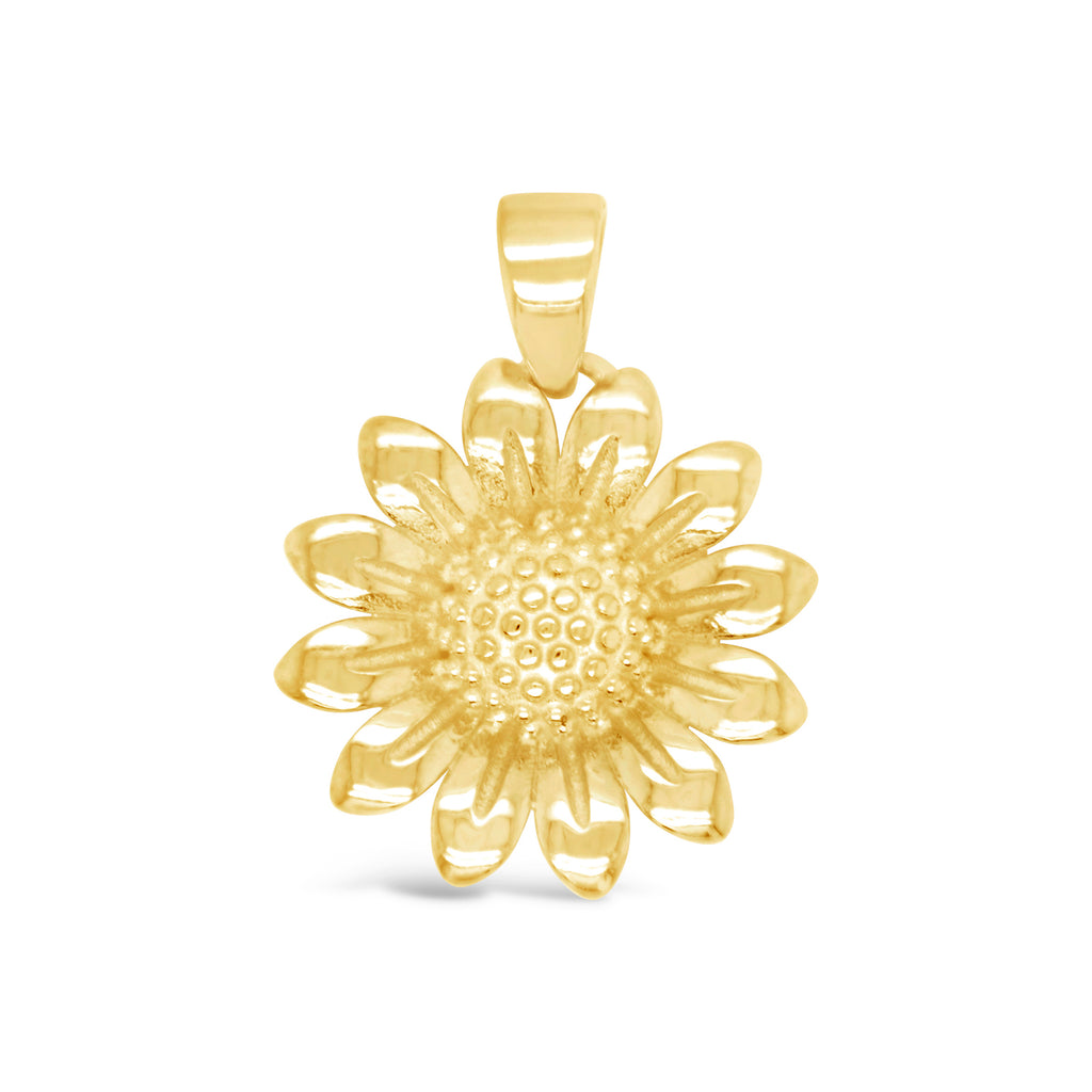 14k Yellow Gold "Girasole" Sunflower Pendant