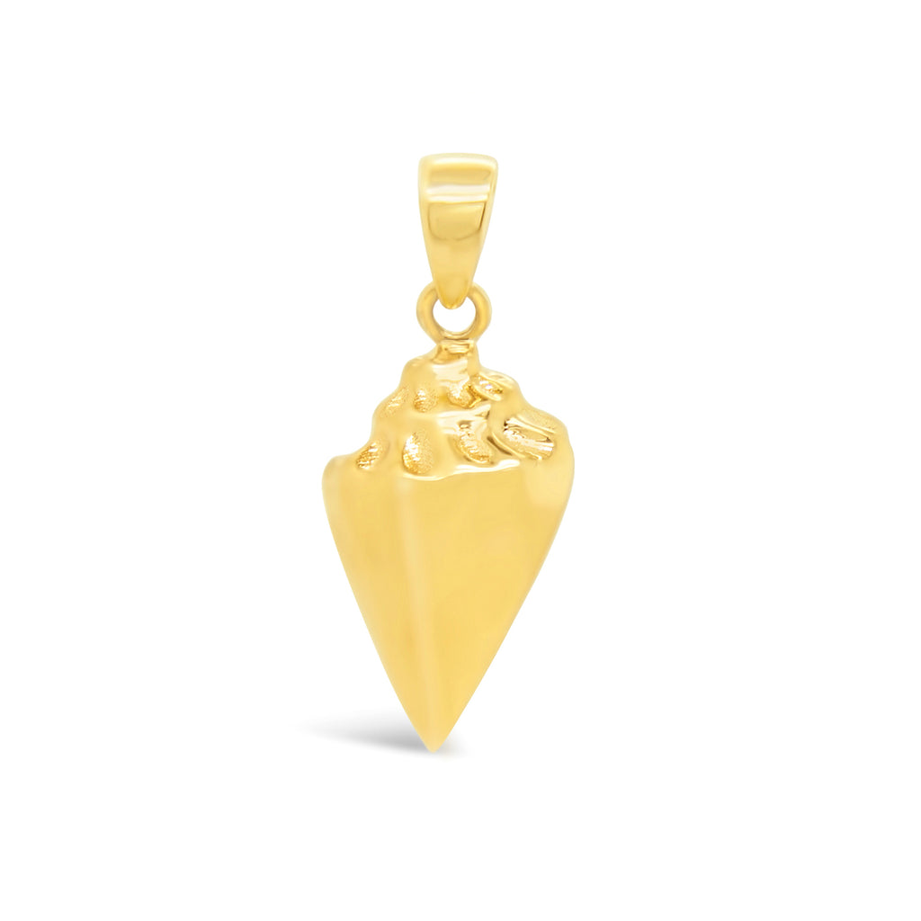 14k Yellow Gold Conch Shell Pendant