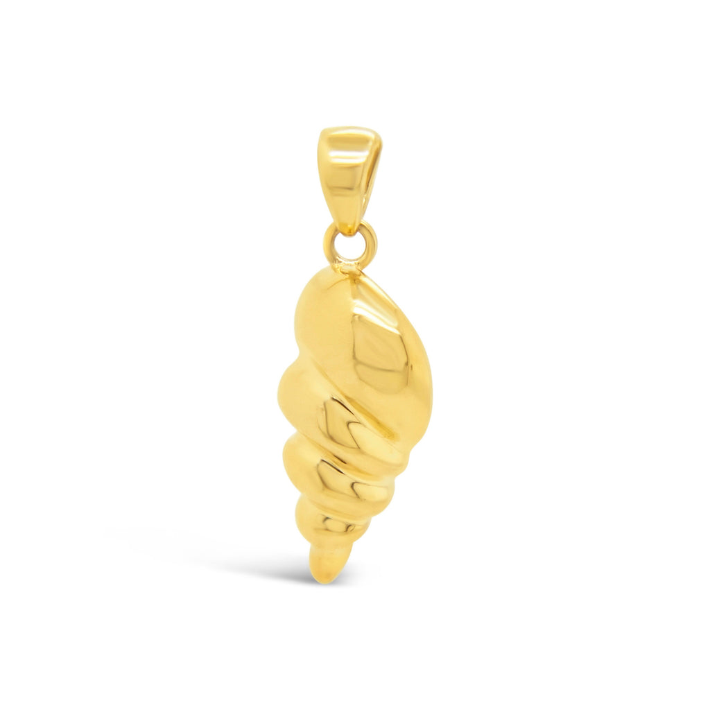 14k Yellow Gold Seashell Pendant