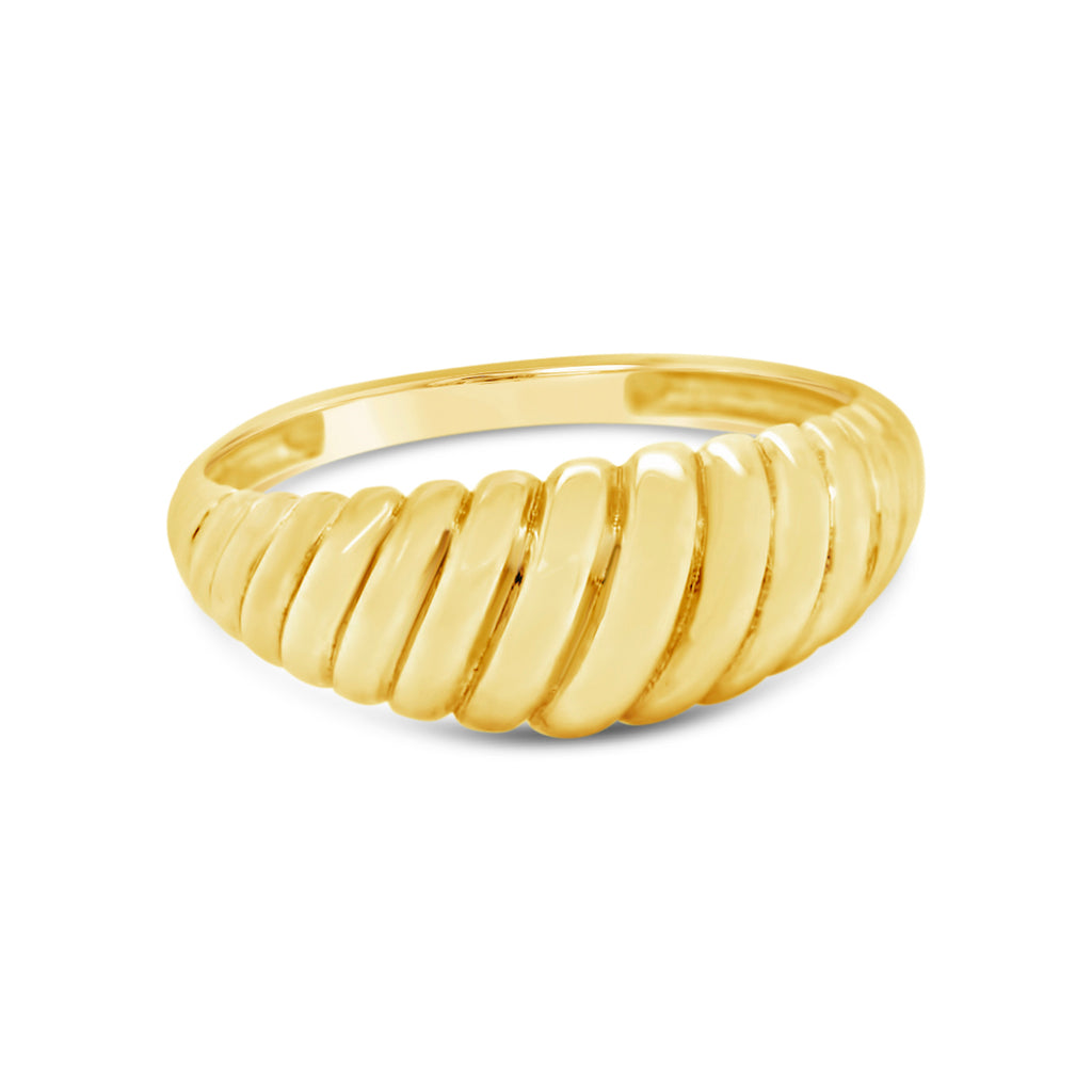 14k Yellow Gold "Croissant" Ring