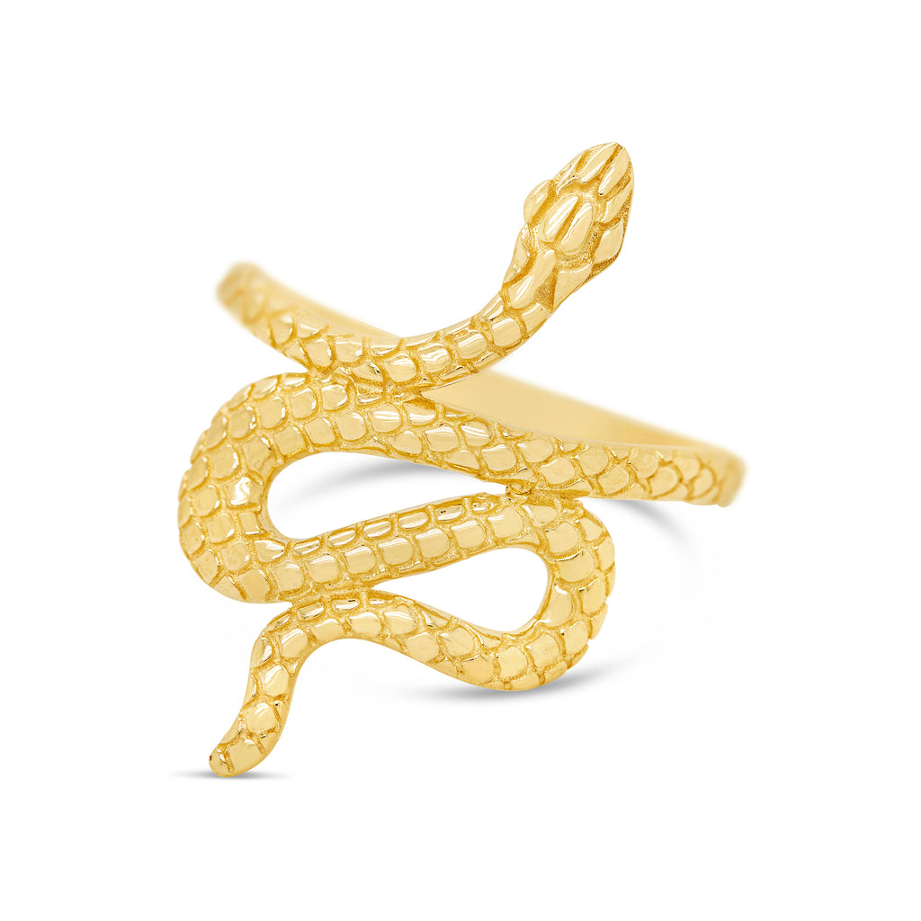 14k Yellow Gold Snake Ring