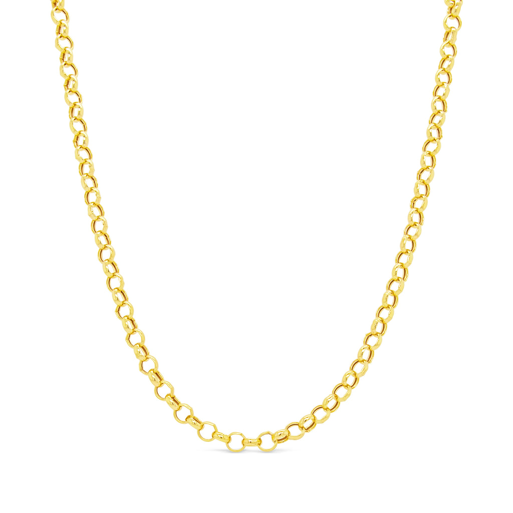 14k Yellow Gold Rolo Chain