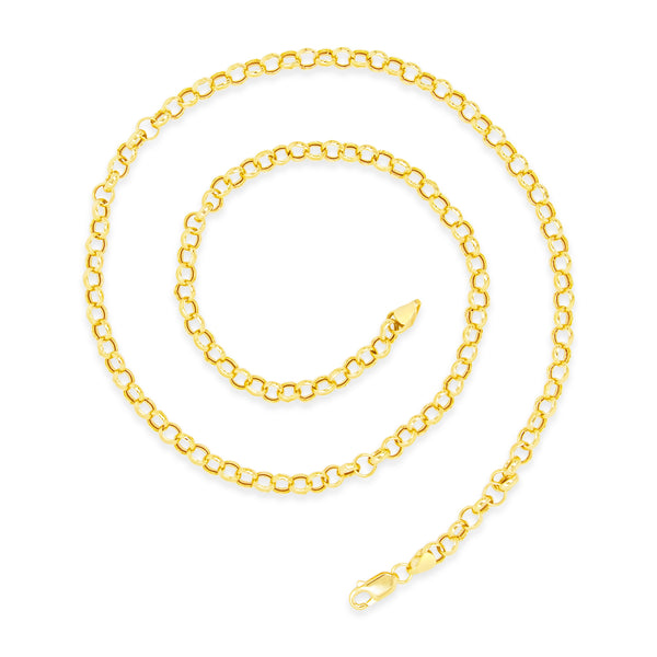 14k Yellow Gold Rolo Chain