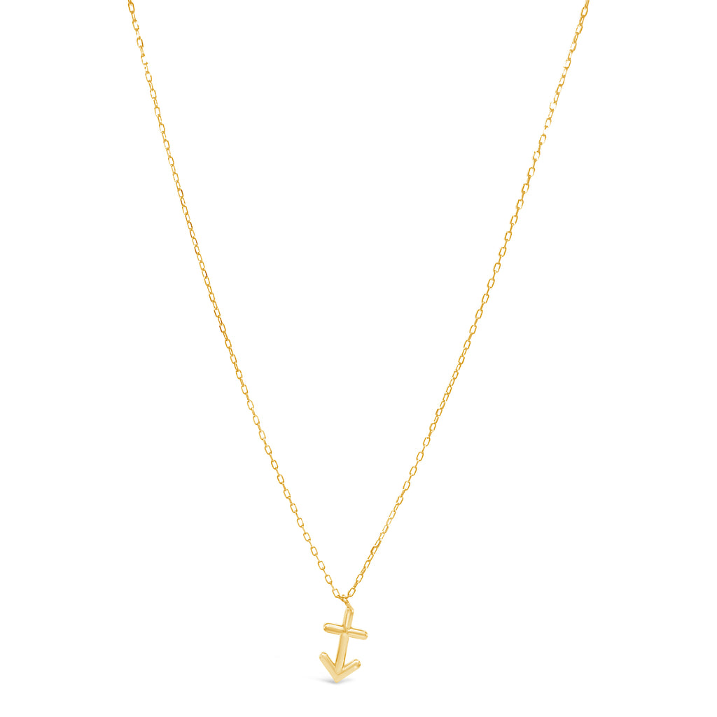 14k Yellow Gold Zodiac Symbol Pendant Necklace